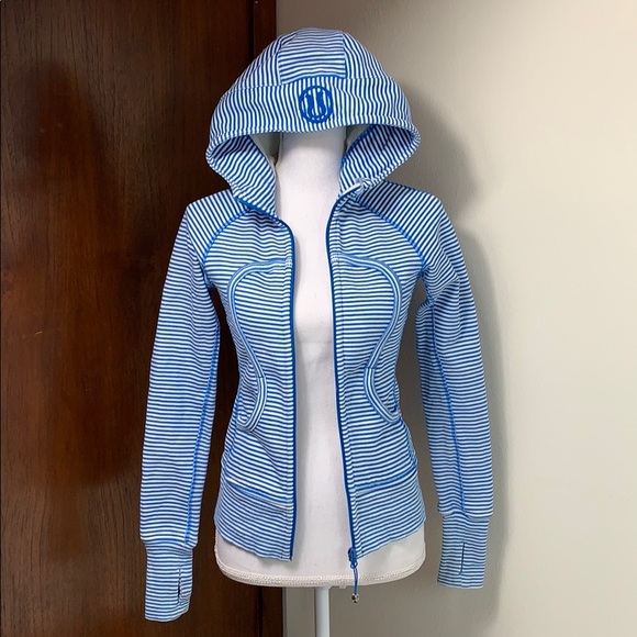 lululemon athletica Tops - Lululemon hooded cotton blend zip running jacket
